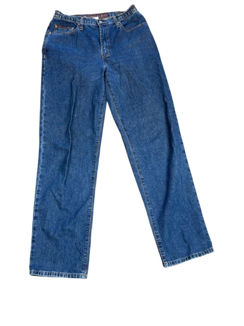 Territory Jeans Unisex Men's Vintage Denim Jeans Elastic Sides Size 32